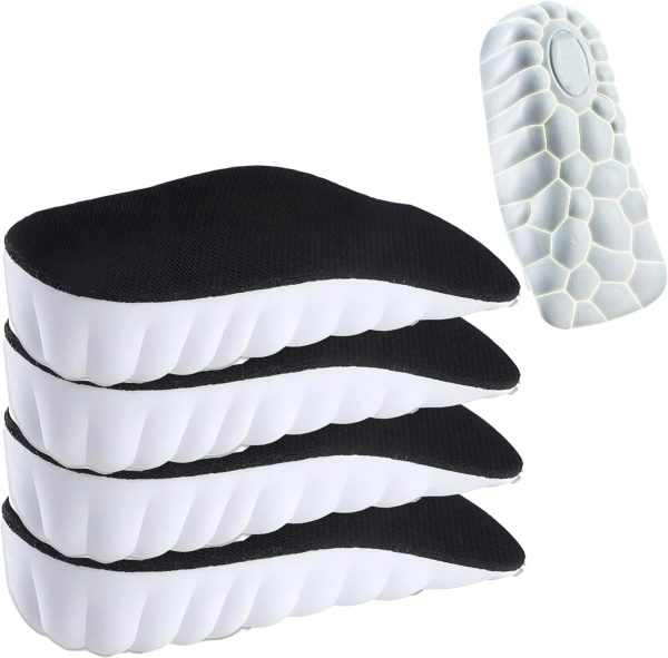 Orthopedic High Pads 2.0, Insoles Height Increase, 4D Cloud Technology Insole, Height Increase Insoles for Men/Women, Memory Foam Arch Support Insoles